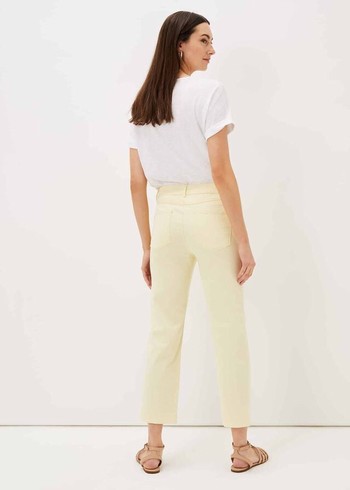 Phase Eight Ramona Straight Leg Jeans Lemon Canada | RUFKAT-072